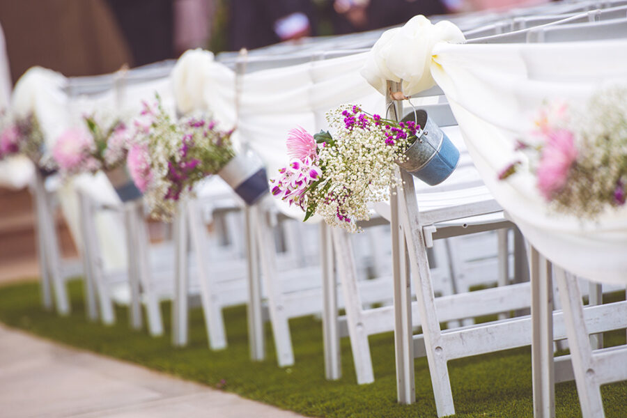 decorative flowers for bridal entrance