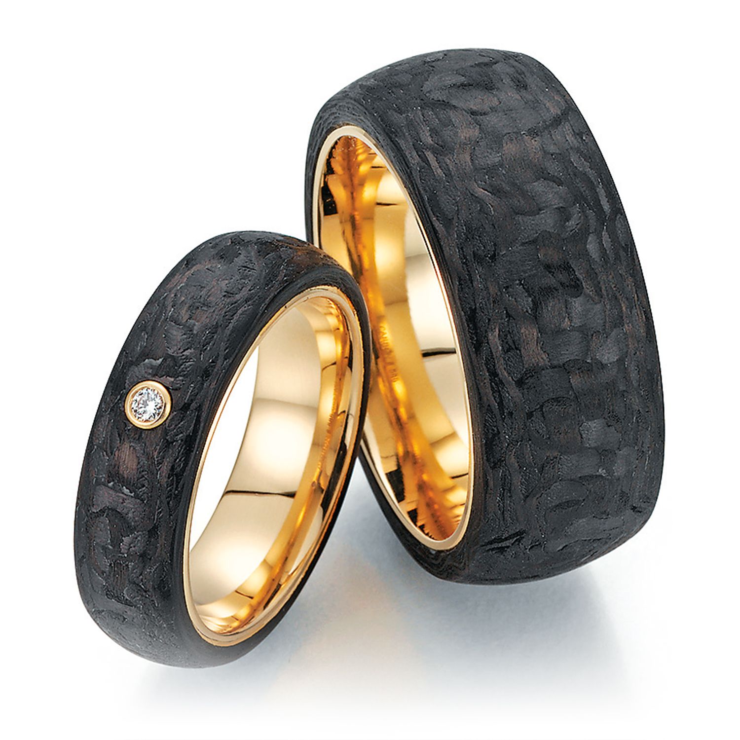 118 Fischer Kollektion 2018 FischerTrauringe FischerCarbon 23 01010 100 BlackCouture