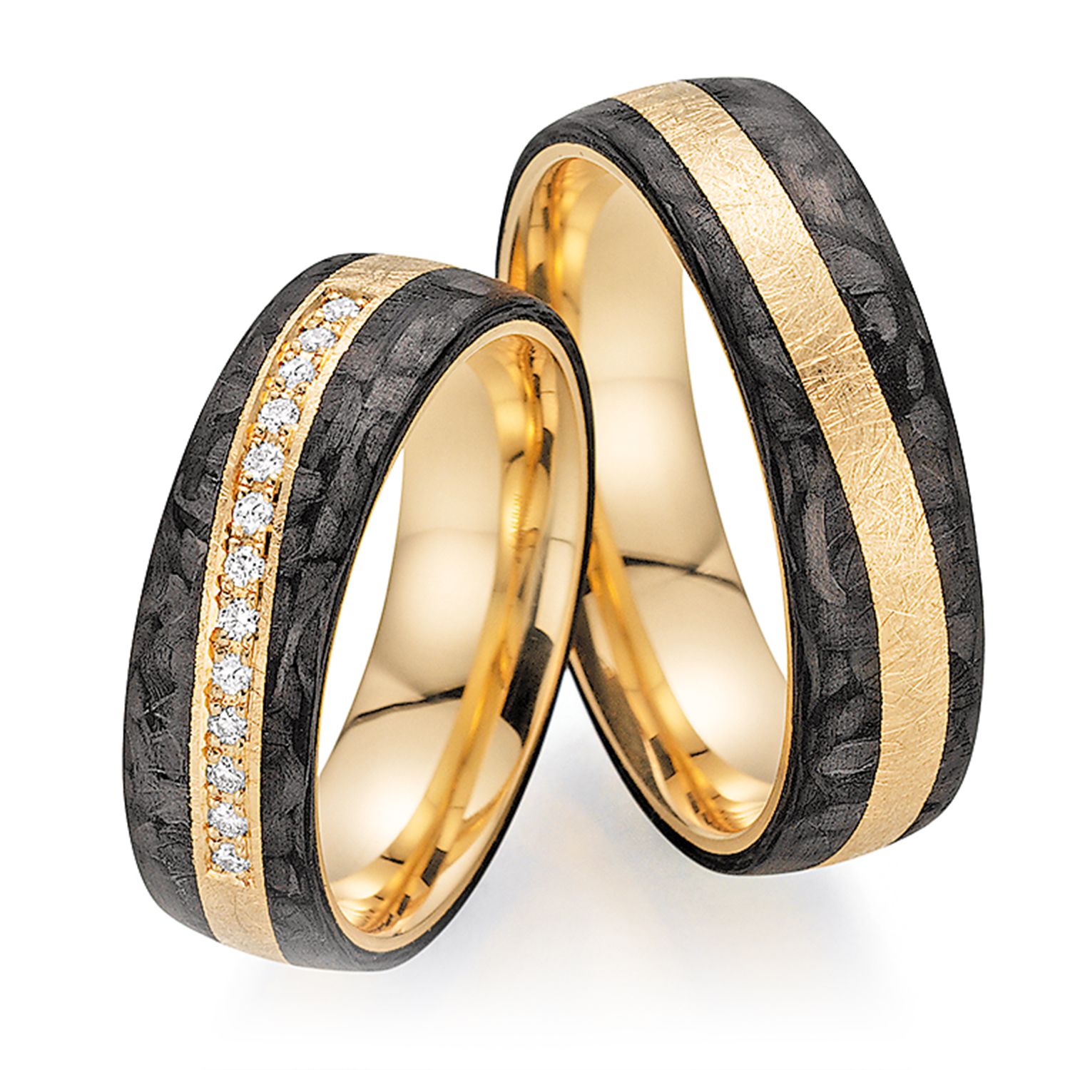 124 Fischer Kollektion 2018 FischerTrauringe FischerCarbon 23 01360 060 Eyecatcher