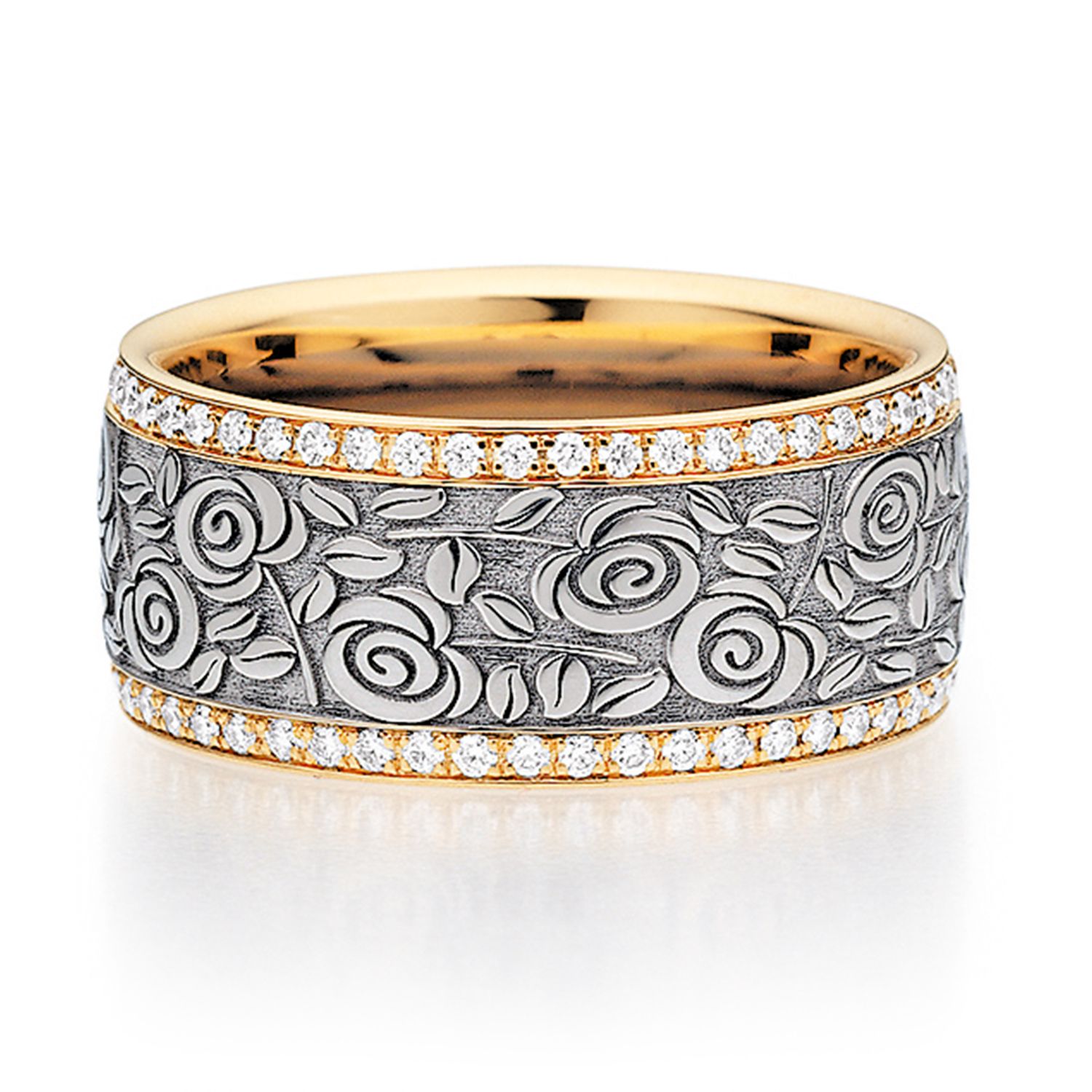 128 Fischer Kollektion 2018 FischerTrauringe Flora 38 07297 090 Bluetenpracht