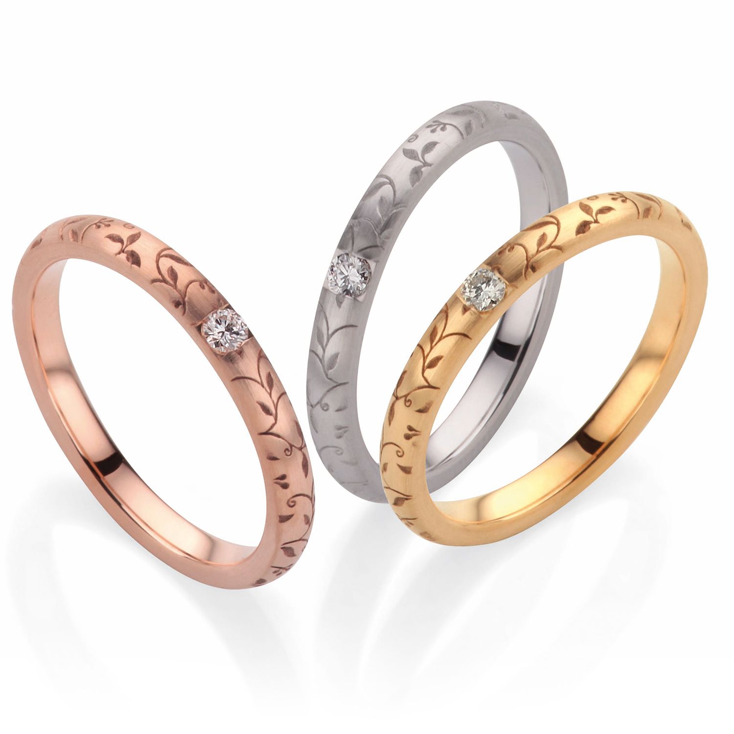 130 Fischer Kollektion 2018 FischerTrauringe Flora 38 07435 025 Tausendschoen