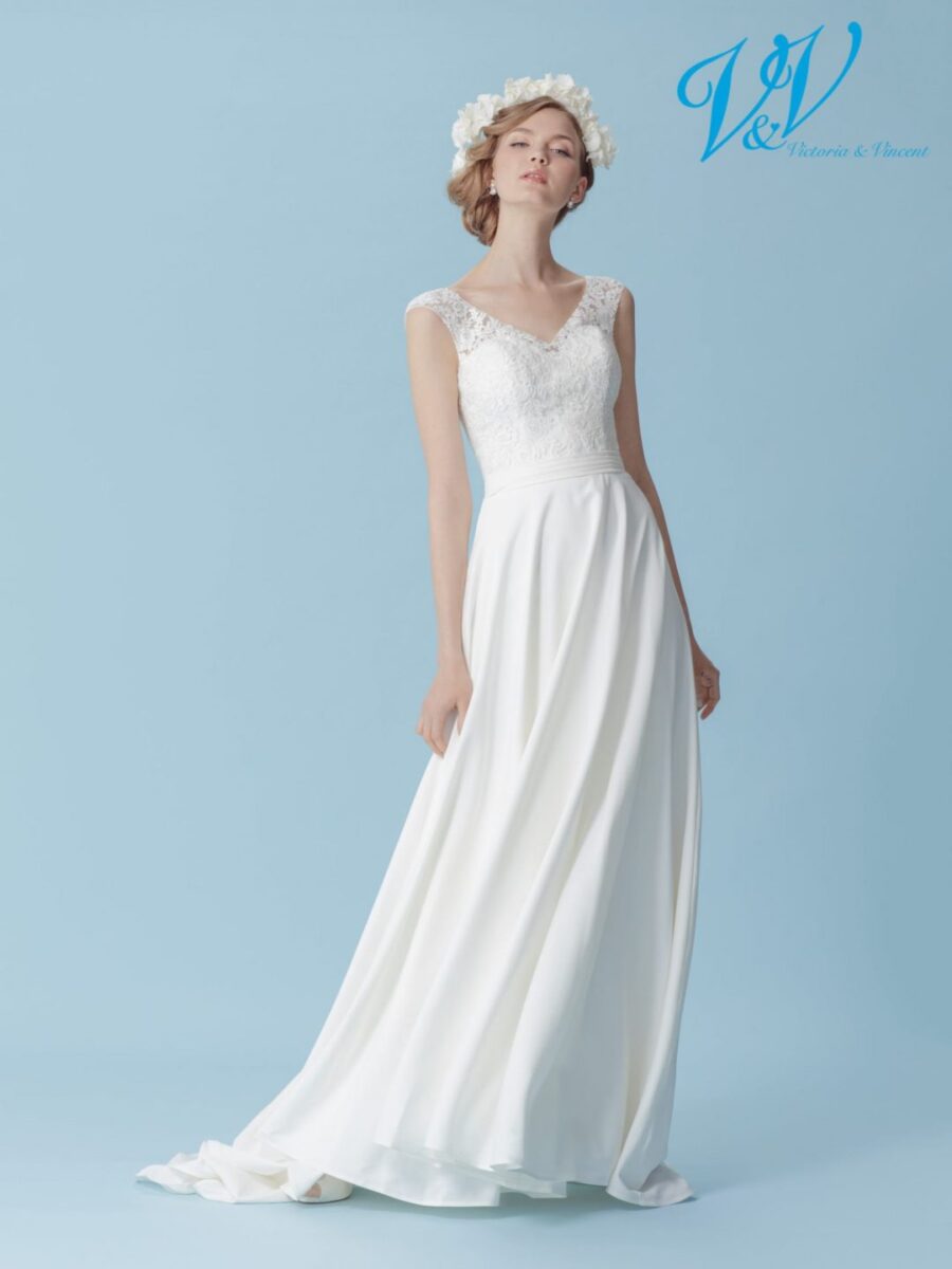 220 Victoria Vincent Brautmoden Brautkleider Kollektion 2018 V7064 Hertta