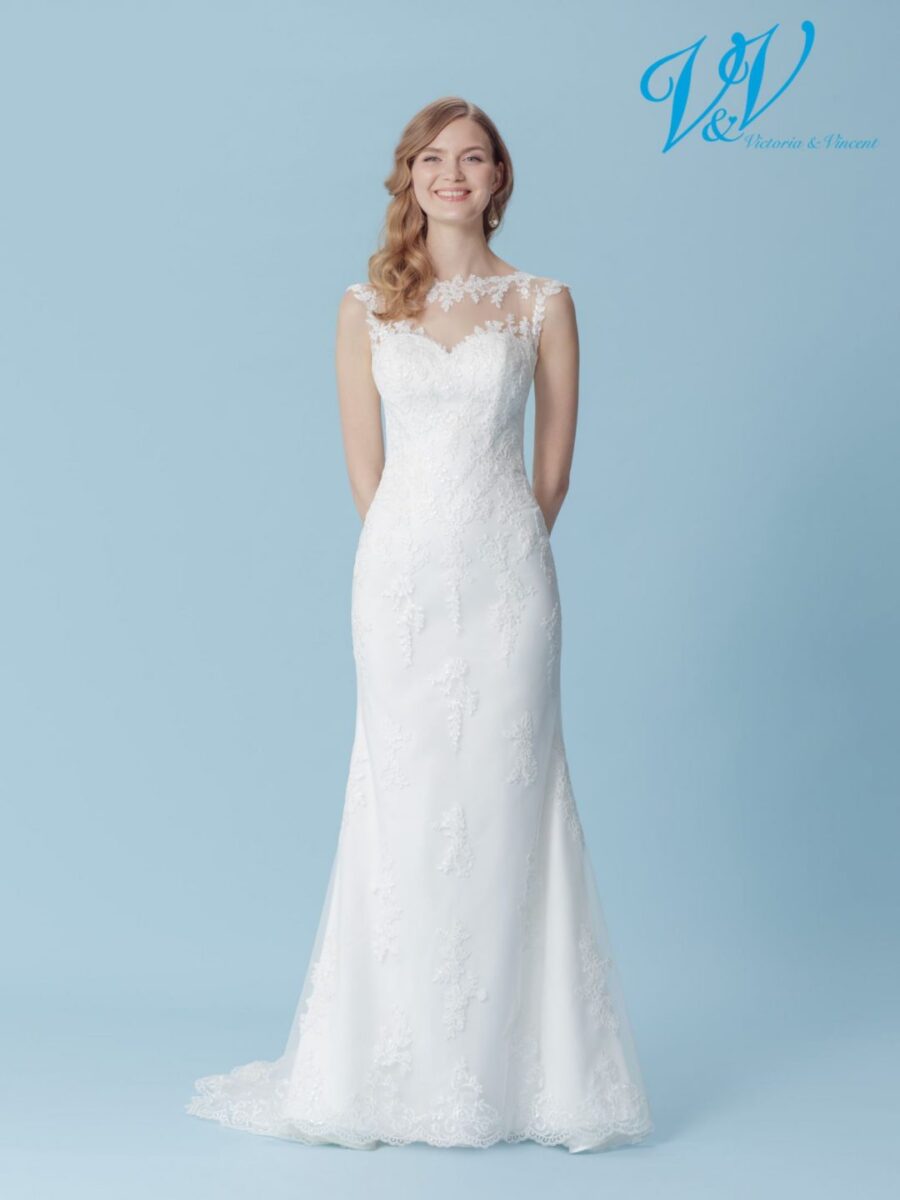 222 Victoria Vincent Brautmoden Brautkleider Kollektion 2018 V7066 Hilkka