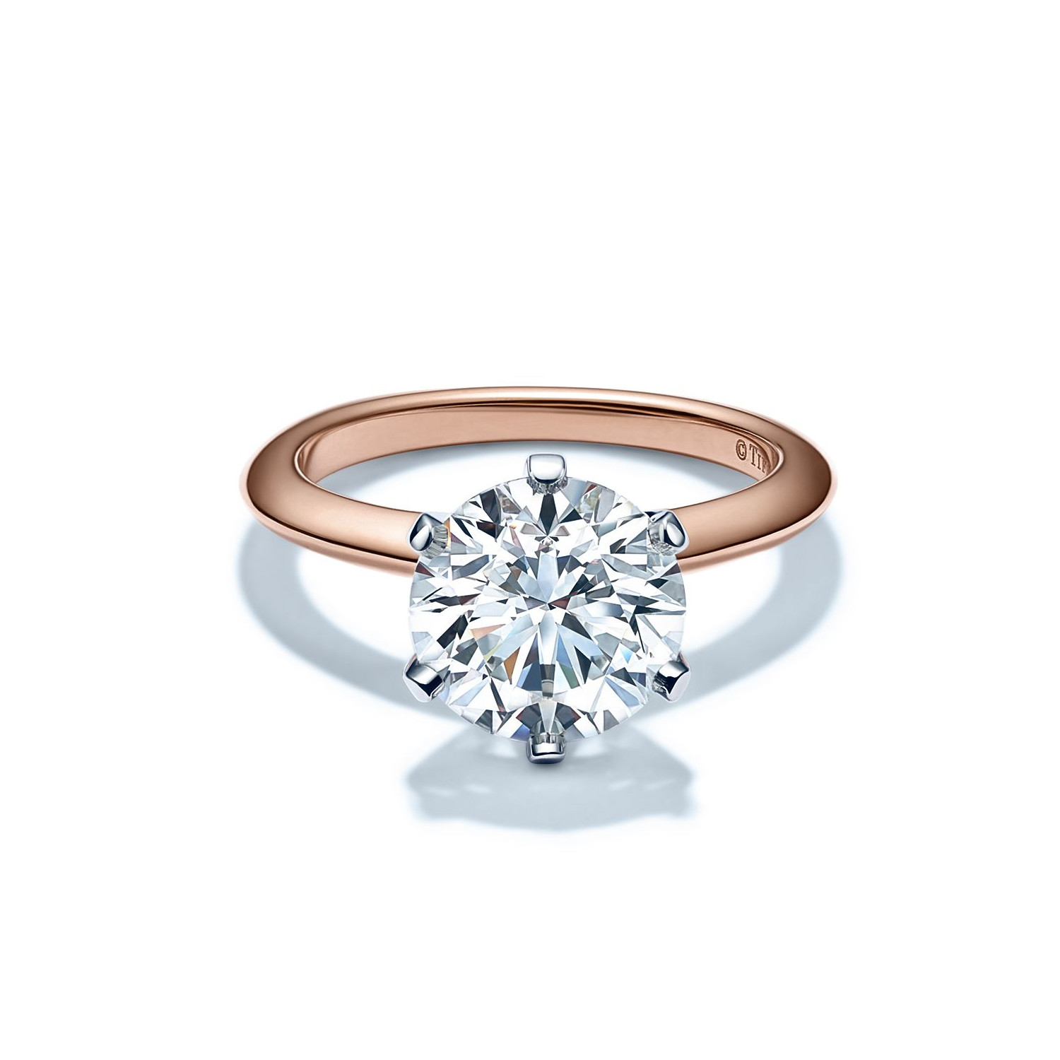 0301 Tiffany Diamantschmuck Kollektion 2018 Verlobungsring Tiffany Setting Diamond Ring Rosegold