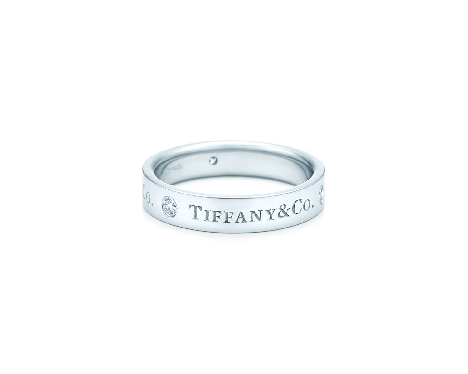 1701 Tiffany Diamantschmuck Kollektion 2018 Trauring Tiffany Co Bandring Platinum 3526