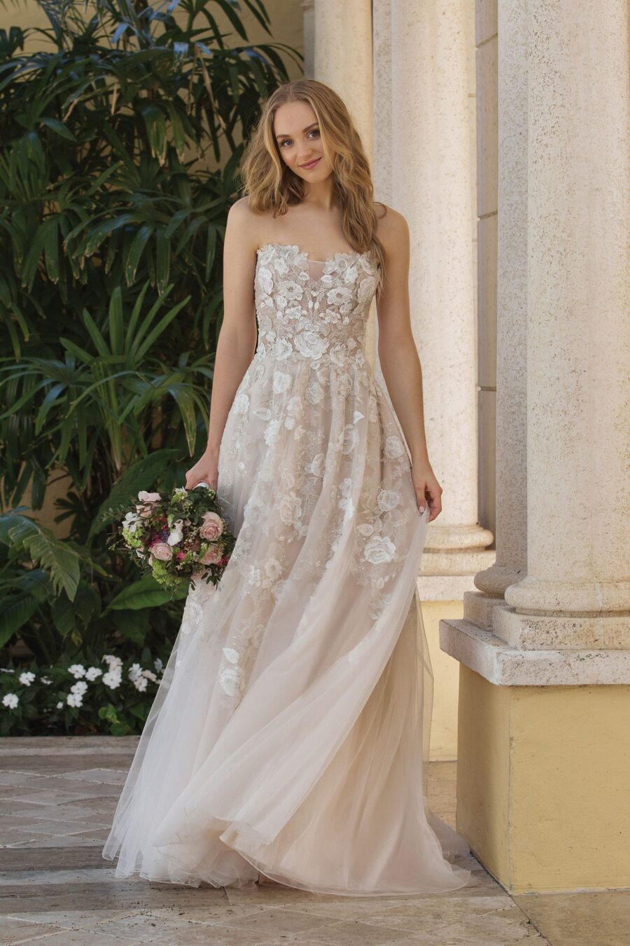 401 Justin Alexander Brautmoden Brautkleider Kollektion 2019 Sincerity 44073 FF Blush