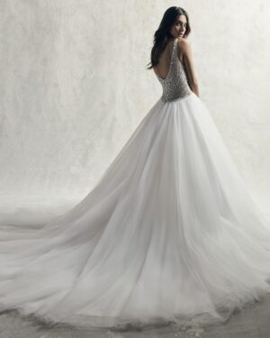 009 Sottero and Midgley Brautmode Brautkleid Kollektion 2019 Sottero and Midgley Bardot 9SC039 Back