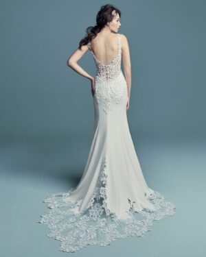 010 Maggie Sottero Brautmode Brautkleid Kollektion 2018 Maggie Sottero Alaina 8MC734 Back