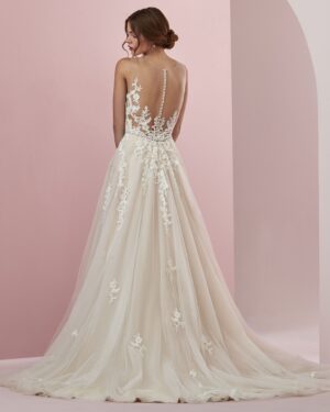 034 Rebecca Ingram Brautmode Brautkleid Kollektion 2018 Rebecca Ingram Camille 8RC691 Back2