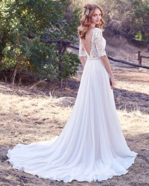 038 Maggie Sottero Brautmode Brautkleid Kollektion 2017 Maggie Sottero Darcy 7MS983 Back