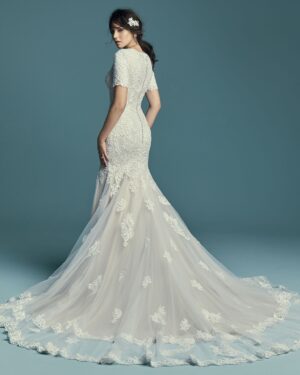 044 Maggie Sottero Brautmode Brautkleid Kollektion 2018 Maggie Sottero Della Marie 8MC753 Back