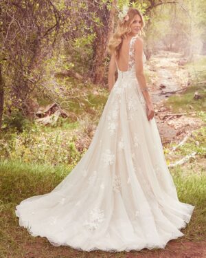 090 Maggie Sottero Brautmode Brautkleid Kollektion 2017 Maggie Sottero Meryl 7MS339 Back