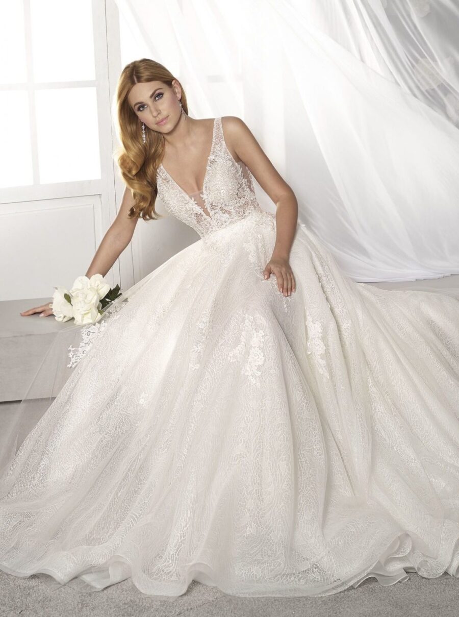 107 Novia Dart Brautmoden Brautkleid Kollektion 2019 Alessia con falda 200