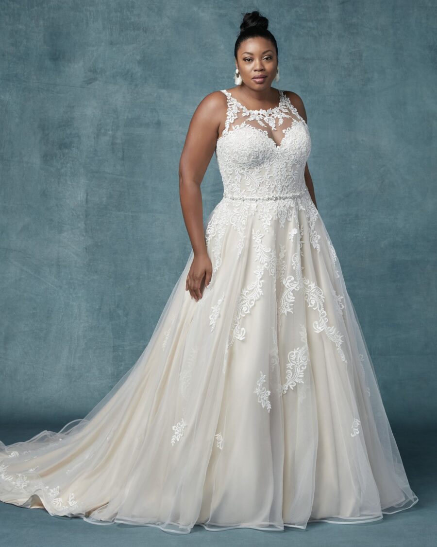 126 Maggie Sottero Brautmode Brautkleid Kollektion 2019 Maggie Sottero Shelissa Lynette 9MC025AC Curve Main