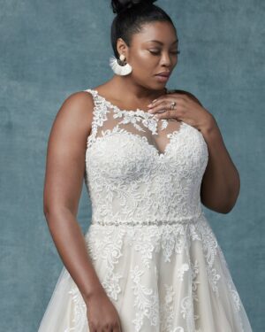 129 Maggie Sottero Brautmode Brautkleid Kollektion 2019 Maggie Sottero Shelissa Lynette 9MC025AC Curve Alt2