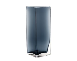 Vase CENTRO 34 cm blau Dreieck