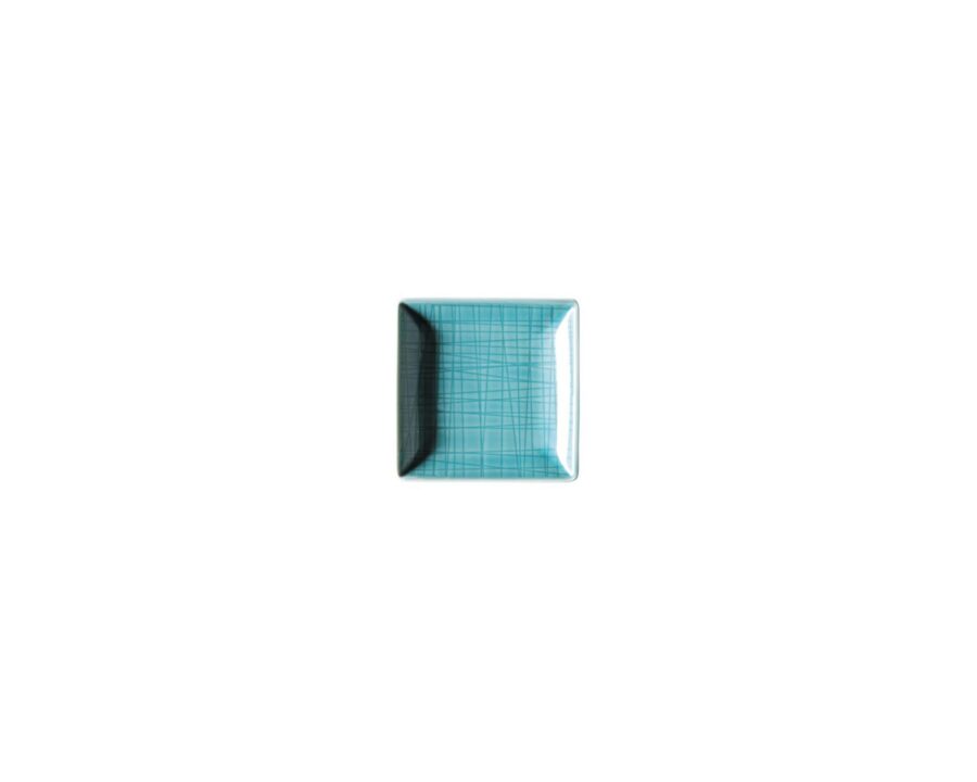 66 09 Rosenthal Hochzeitsgeschenke 2018 Mesh Aqua Schale 10cm quadratisch