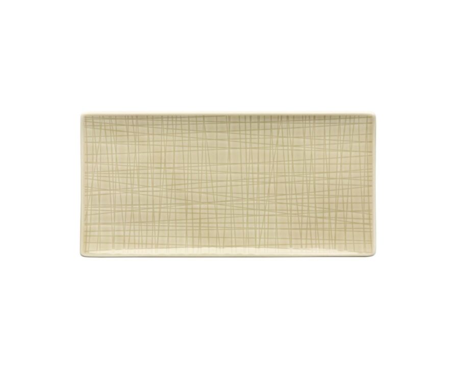 66 12 Rosenthal Hochzeitsgeschenke 2018 Mesh Cream Platte 26x13cm flach