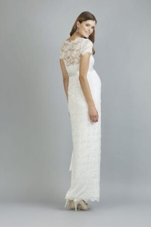 02 Sweetbelly Brautkleider fuer Schwangere Kollektion 2019 Abby ivory long back