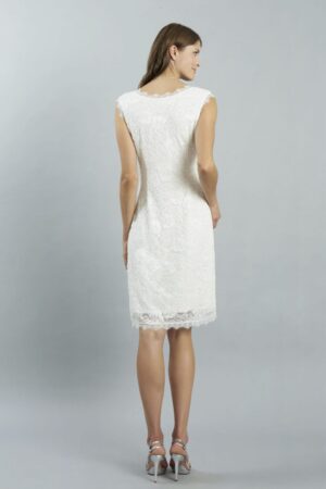 02 Sweetbelly PaM Brautkleider fuer Schwangere Kollektion 2019 Florence ivory short back non maternity 1