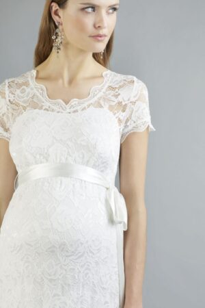 03 Sweetbelly Brautkleider fuer Schwangere Kollektion 2019 Abby ivory long detail