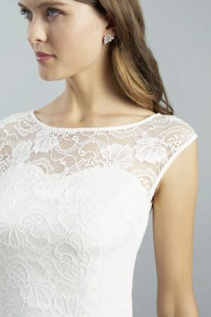 08 Sweetbelly PaM Brautkleider fuer Schwangere Kollektion 2019 Joelle ivory short detail 1 non maternity 1