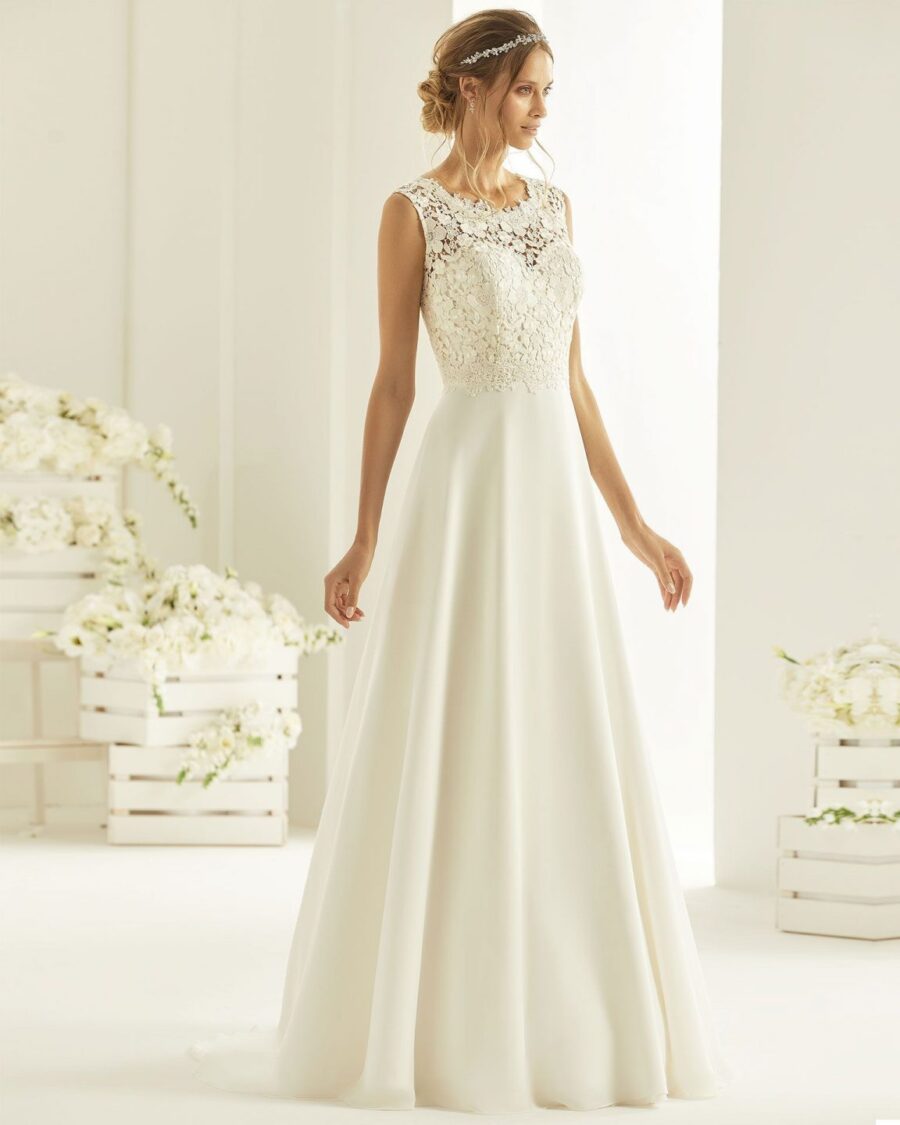 11 24 Bianco Evento Brautmoden Brautkleider Kollektion 2019 Bianco Evento bridal dress JOSEPHINE 1