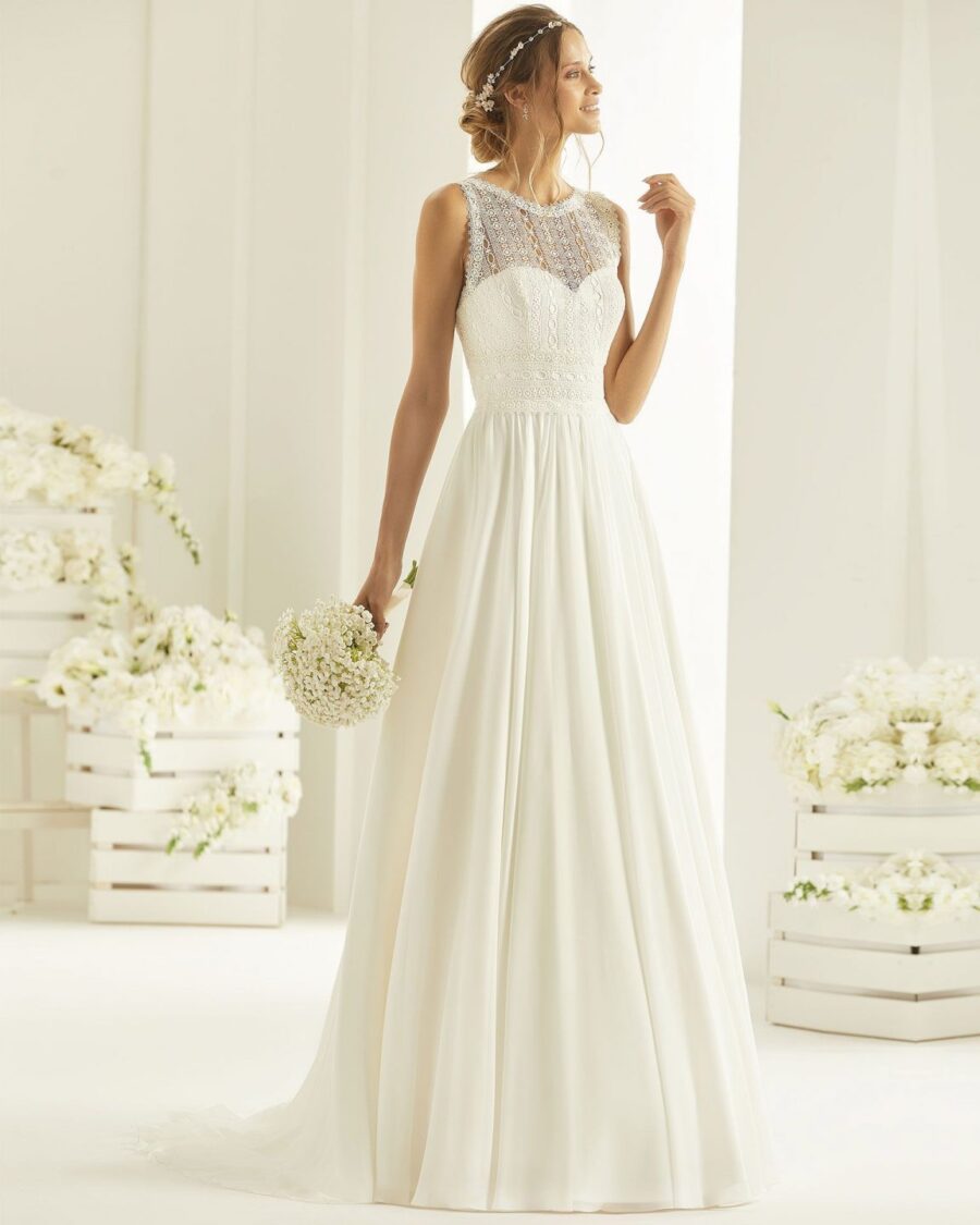 11 33 Bianco Evento Brautmoden Brautkleider Kollektion 2019 Bianco Evento bridal dress OPHELIA 1