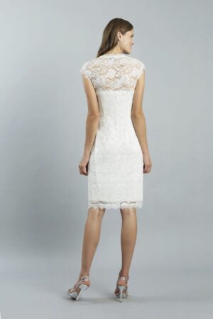 12 Sweetbelly PaM Brautkleider fuer Schwangere Kollektion 2019 Justine ivory short back non maternity 1