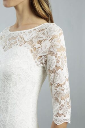 18 Sweetbelly PaM Brautkleider fuer Schwangere Kollektion 2019 Melody ivory short detail non maternity 1