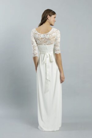 24 Sweetbelly Brautkleider fuer Schwangere Kollektion 2019 Arielle ivory long back