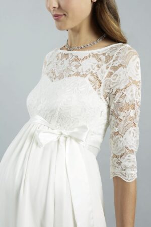 30 Sweetbelly Brautkleider fuer Schwangere Kollektion 2019 Arielle ivory short detail 2