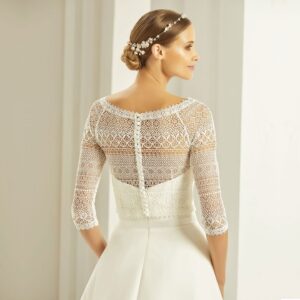33 10 Bianco Evento Brautaccessoires Kollektion 2019 BIANCO EVENTO bridal bolero E280 2