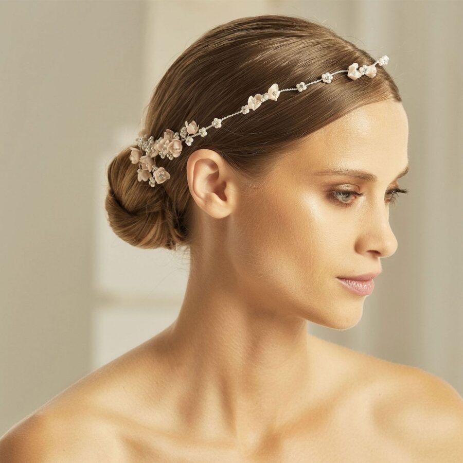 44 03 Bianco Evento Brautaccessoires Haarschmuck Kollektion 2019 BIANCO EVENTO bridal headpiece 2608 1
