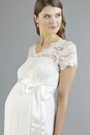 63 Sweetbelly Brautkleider fuer Schwangere Kollektion 2019 Kimberley ivory short detail 1