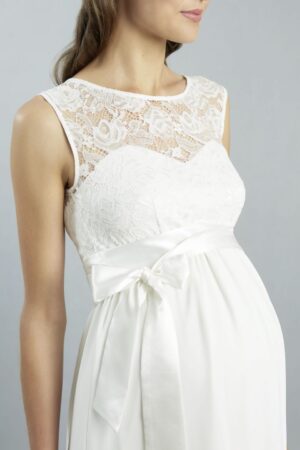 72 Sweetbelly Brautkleider fuer Schwangere Kollektion 2019 Lucy ivory short detail 1