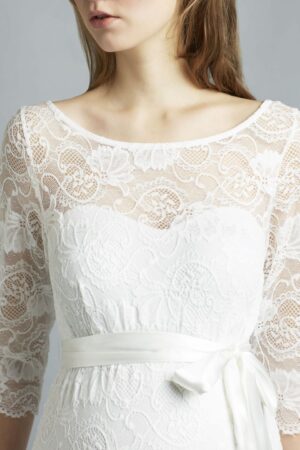 95 Sweetbelly Brautkleider fuer Schwangere Kollektion 2019 Tabea ivory long detail