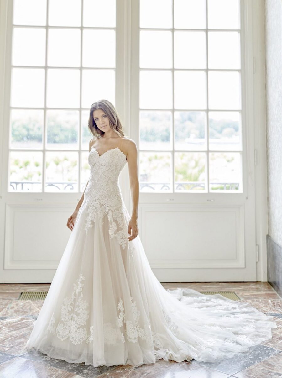 524 Euro Mode Donner Brautmoden Brautkleider Kollektion 2020 Diane Legrand 7623 11