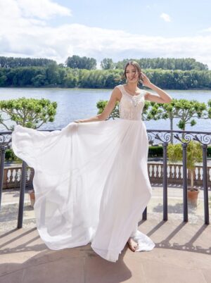 530 Euro Mode Donner Brautmoden Brautkleider Kollektion 2020 Diane Legrand 7625 48