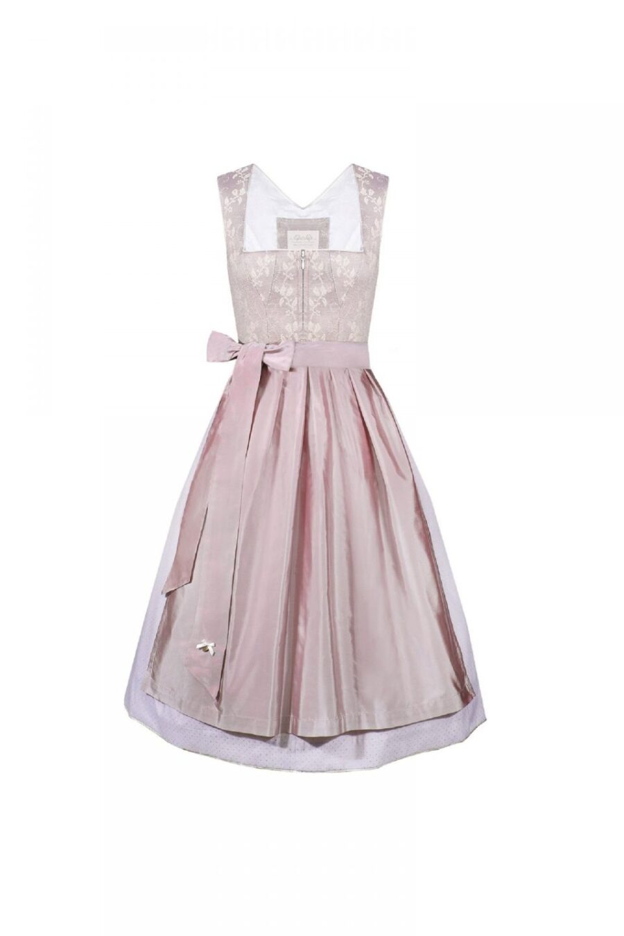 23 Alpenherz Hochzeitsdirndl Trachten Brautmode Kollektion 2020 Dirndl Stella plume 2