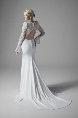 004 Sottero and Midgley Brautmoden Brautkleider Kollektion 2020 Sottero and Midgley Burton 20SS317 Back Uncropped