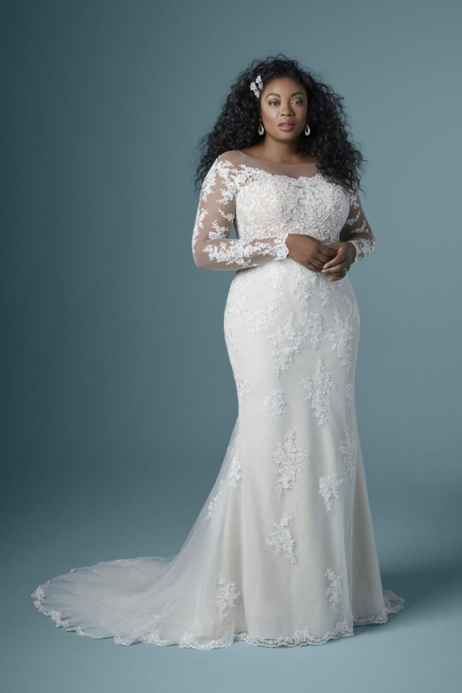 007 Maggie Sottero Brautmoden Brautkleider Kollektion 2020 Maggie Sottero Chevelle Lynette 20MS243AC Curve Main Uncropped