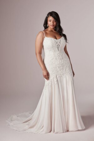 008 Rebecca Ingram Brautmoden Brautkleider Kollektion 2020 Rebecca Ingram Corrine 20RC178 Curve Main Uncropped