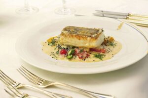 19 04 Relais Chateaux Hotels 2020 Hotel Dollenberg Bad Peterstal Griesbach Food Fisch