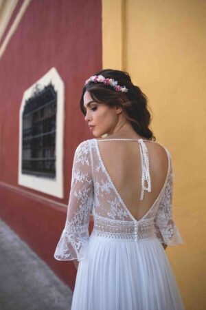 512 The Sposa Group Bom Brautmoden Brautkleider Kollektion 2020 BM140 back