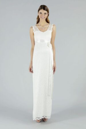 12 Sweetbelly Brautkleider fuer Schwangere Kollektion 2020 Kelly long ivory front