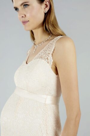 20 Sweetbelly Brautkleider fuer Schwangere Kollektion 2020 Kelly long peach detail 2