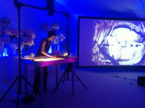 04 Sandartisten Sandmalerie Leipzig 2020 Entertainment zur Hochzeit