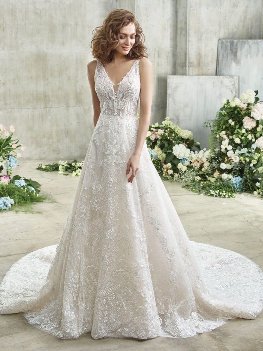 4 011 Badgley Mischka Brautmoden Brautkleider Kollektion 2021 BM 2021 Pro Elva Fro Web