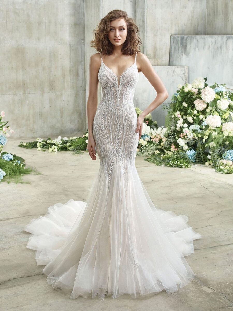 4 025 Badgley Mischka Brautmoden Brautkleider Kollektion 2021 BM 2021 Pro Esther Fro Web